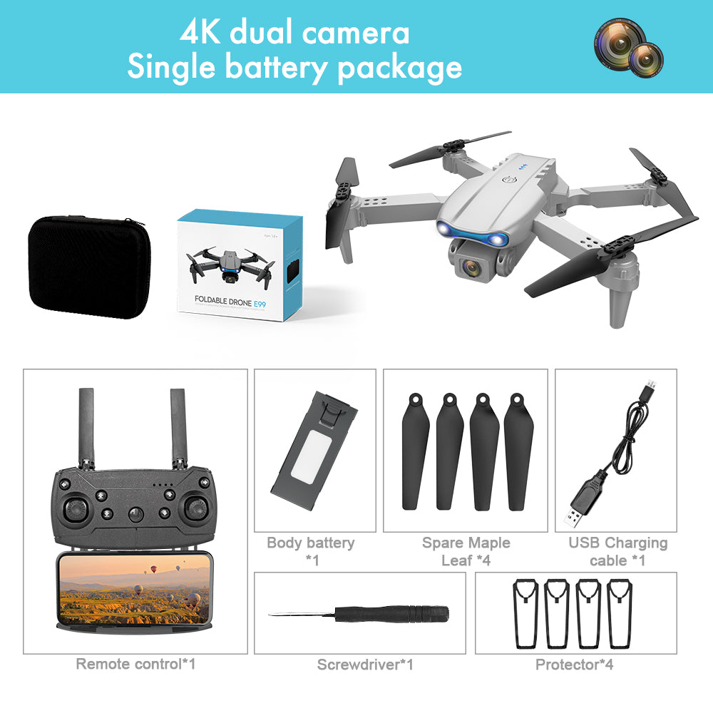 K3PRO E99 Folding Obstacle Avoidance Drone with Dual HD Cameras