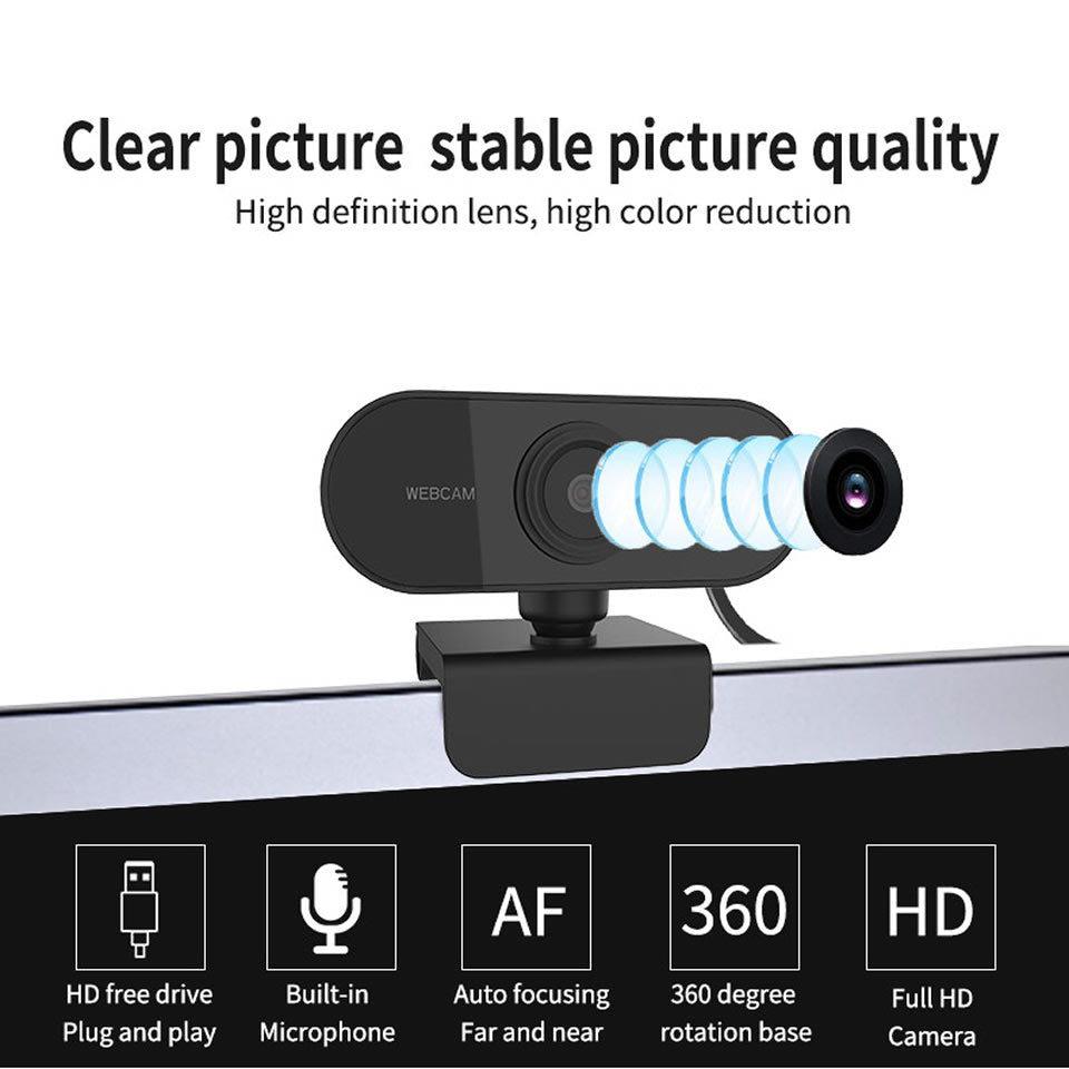 1080P Rotatable Camera with Microphone for Smart Monitoring