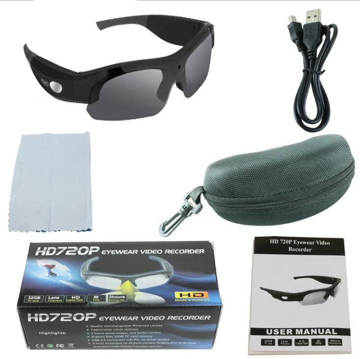 1080P Camera Sunglasses with Polarized Lenses