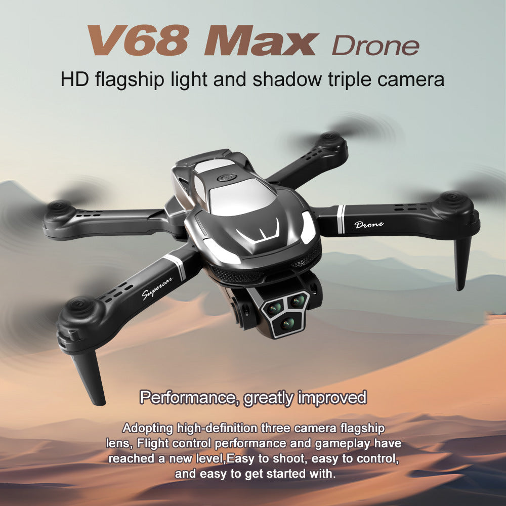 Three Camera HD Drone for Aerial Photography with Long Battery Life